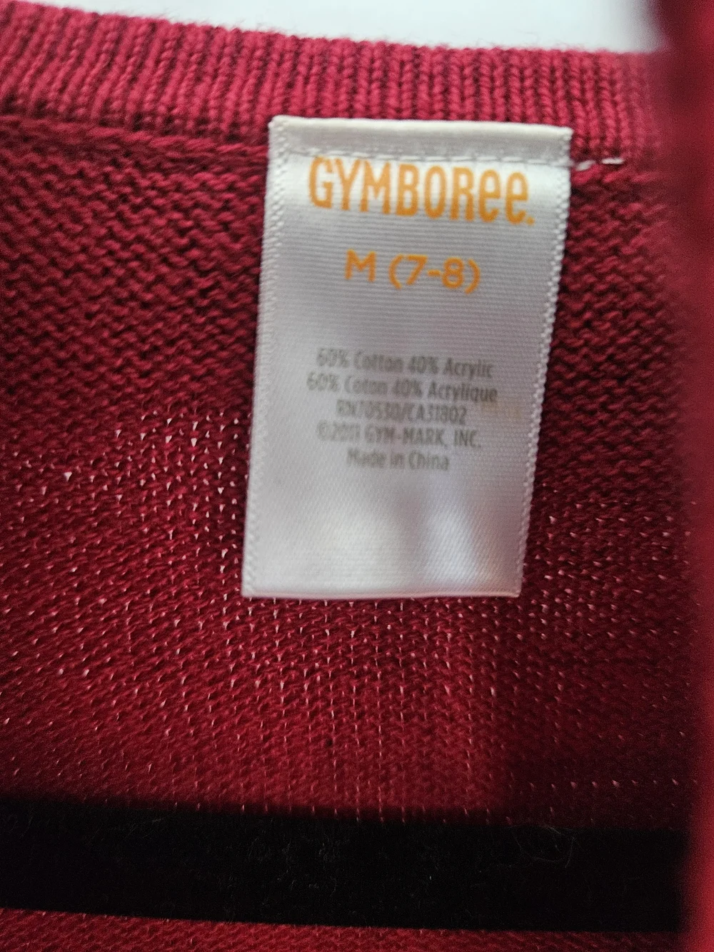 Gymboree Red Ruffle Collar Cropped Cardigan